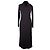 Donna Karan Blaues Maxikleid mit langen Ärmeln und Reißverschluss vorne 6