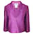 Chanel Primavera giacca con zip fucsia metallizzata vintage 2001 Collezione Rosa  ref.805128