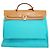 Hermès Herbag Tela Blu e Marrone Zip MM - vista 3