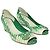Tsumori Chisato Zeppe con stampa verde - vista 2