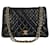 Chanel Timeless Classica 30 CM double flap turn lock bag in black leather  ref.805887