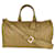 Chanel gesteppte Reisetasche aus beigem Lackleder  ref.805889