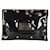 Yves Saint Laurent logo envelope model clutch bag in black leather Patent leather  ref.806044