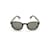 Dior Occhiali da sole rotondi con tuta nera tartarugata Marrone Plastica  ref.806150