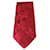 Hugo Boss Krawatte mit rotem Aufdruck und Prägung Seide  ref.806461