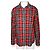 Elizabeth And James Camicia Rossa a Quadri con Abbellimenti - vista 2