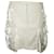 Fendi Beigefarbener Rock mit weißer Lederstickerei Fleisch Baumwolle  ref.806542