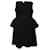 Fendi Black Textured Strapless Dress Cotton  ref.806543