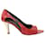 Gianni Versace Vintage rote und beige Heels Leder  ref.806578
