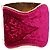 Etro Bracciale in velluto fucsia e oro metallizzato