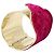 Etro Bracciale in velluto fucsia e oro metallizzato - vista 3