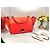 Borsa a mano Céline Trapeze arancione in pelle - vista 2