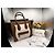 Bolsa de mão Céline Luggage mini couro branco caqui azul escuro - vista 2