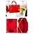 Saint Laurent Sac de Jour Large in pelle rossa Rosso - vista 6