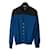 Louis Vuitton Tricots Soie Cachemire Laine Noir Bleu Marine  ref.807052