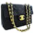 CHANEL Classic Large 13" Flap Chain Shoulder Bag Black Lambskin Leather  ref.807374