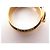 Hermès ANNEAU DE FOULARD HERMES BOUCLE DE CEINTURE EN METAL DORE GOLDEN SCARF RING Doré - vue 4