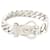 Hermès VINTAGE ARMBAND HERMES SELLIER GOURMETTE GAETAN DE PERCIN T20-21 Silbernes Armband  ref.808133