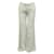 Michael Kors Ivoire avec bande bleue, lin, pantalon long à jambe large Blanc Écru  ref.808145