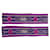 Hermès Fuchsia and Neon Print Set of Two Twillies Silk  ref.808163