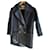 Isabel Marant Etoile Coats, Outerwear Dark grey Polyester Wool  ref.808307