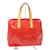 Louis Vuitton Reade Rosso Pelle verniciata  ref.808398