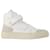 Ami Paris Sneakers Alte ADC in Pelle Bianca Bianco  ref.809018