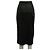 Adam Lippes 100% Lamb Leather skirt with Front Pleat Black - view 3