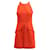 Alexander Mcqueen Orangefarbenes ärmelloses Minikleid  ref.809567