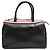 Emilio Pucci Schwarz mit gestreifter Bowler-Tasche in Pink und Creme