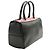 Emilio Pucci Schwarz mit gestreifter Bowler-Tasche in Pink und Creme - Ansicht 2