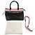 Emilio Pucci Schwarz mit gestreifter Bowler-Tasche in Pink und Creme - Ansicht 6