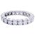 inconnue Alliance tour complet or blanc, diamants. - vue 5
