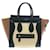 Céline Luggage Micro Shopper Brown Black Beige Leather  ref.812906