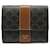 Céline Small Trifold Wallet Black Dark brown Leather  ref.815047