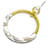 Hermès Ciondolo grande ad anello Bianco Multicolore D'oro Pelle  ref.815077