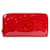 Louis Vuitton Zippy Wallet Cuir vernis Rouge  ref.815610