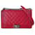 Bolso Chanel Boy rouge Roja Cuero de avestruz  ref.816556