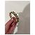 Autre Marque Goldfarbenes Armband mit Kristallen und grünen und roten Steinen Golden - Ansicht 8