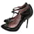 Gucci Black Patent T bar heels sz 38 Patent leather  ref.817011