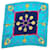 Superb square scarf Céline Paris vintage Golden Purple Turquoise Silk  ref.817345