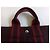 Toto Bag Borsa Hermès Toto in tela rosso scuro Bordò - vista 8