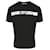Autre Marque McQ Alexander McQueen Camiseta listrada com logo estampado Preto Algodão  ref.818157