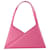 Maison Martin Margiela Bolso Hobo Acordeón - Mm6 Maison Margiela - Rosa - Canva Cuero  ref.818259