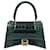 Balenciaga Handbag Hourglass Forest Green in Shiny Embossed Croc Leather  ref.818277
