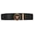 Versace Enamel Medusa Leather Belt Black Pony-style calfskin  ref.818301