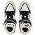 Ami Paris Baskets montantes ADC en cuir blanc et noir - vue 4
