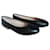 Chanel Zapatillas de ballet Negro Cuero Piel de cordero  ref.819320