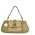 Fendi Beige Suede Leather Zucca FF Fabric Clutch Bag Sac à main avec quincaillerie dorée  ref.819358