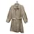 Waterproof Burberry vintage size S Khaki Cotton Polyester  ref.819539